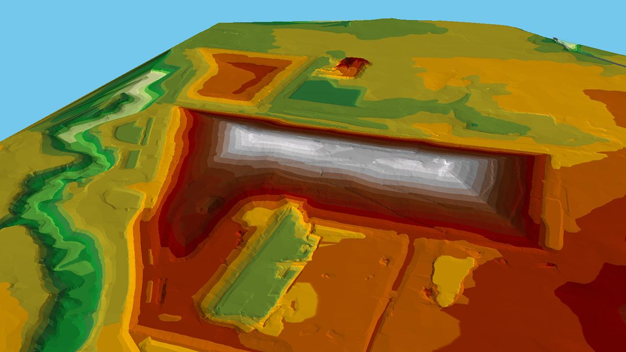 3D landfill rendering using geographic information system (GIS) mapping software